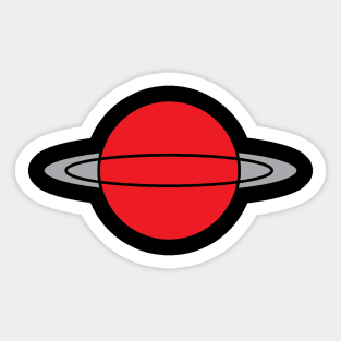 Red Planet Sticker